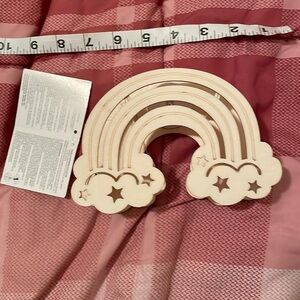 LED unfinished wood rainbow light